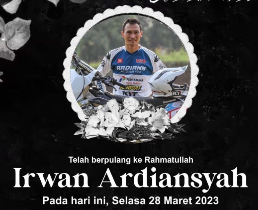 Irawan Ardiansyah, Legenda Motocross Indonesia Meninggal Dunia