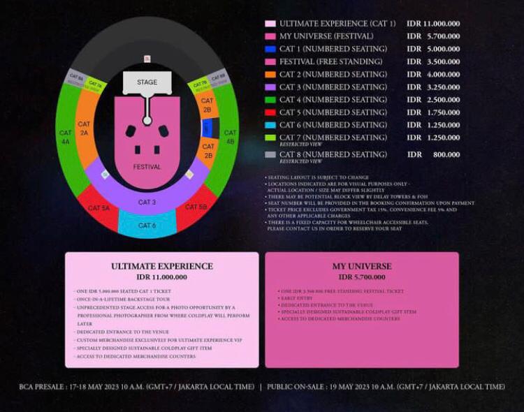 Ini Keuntungan Beli Tiket Konser Coldplay Termahal Rp11 Juta