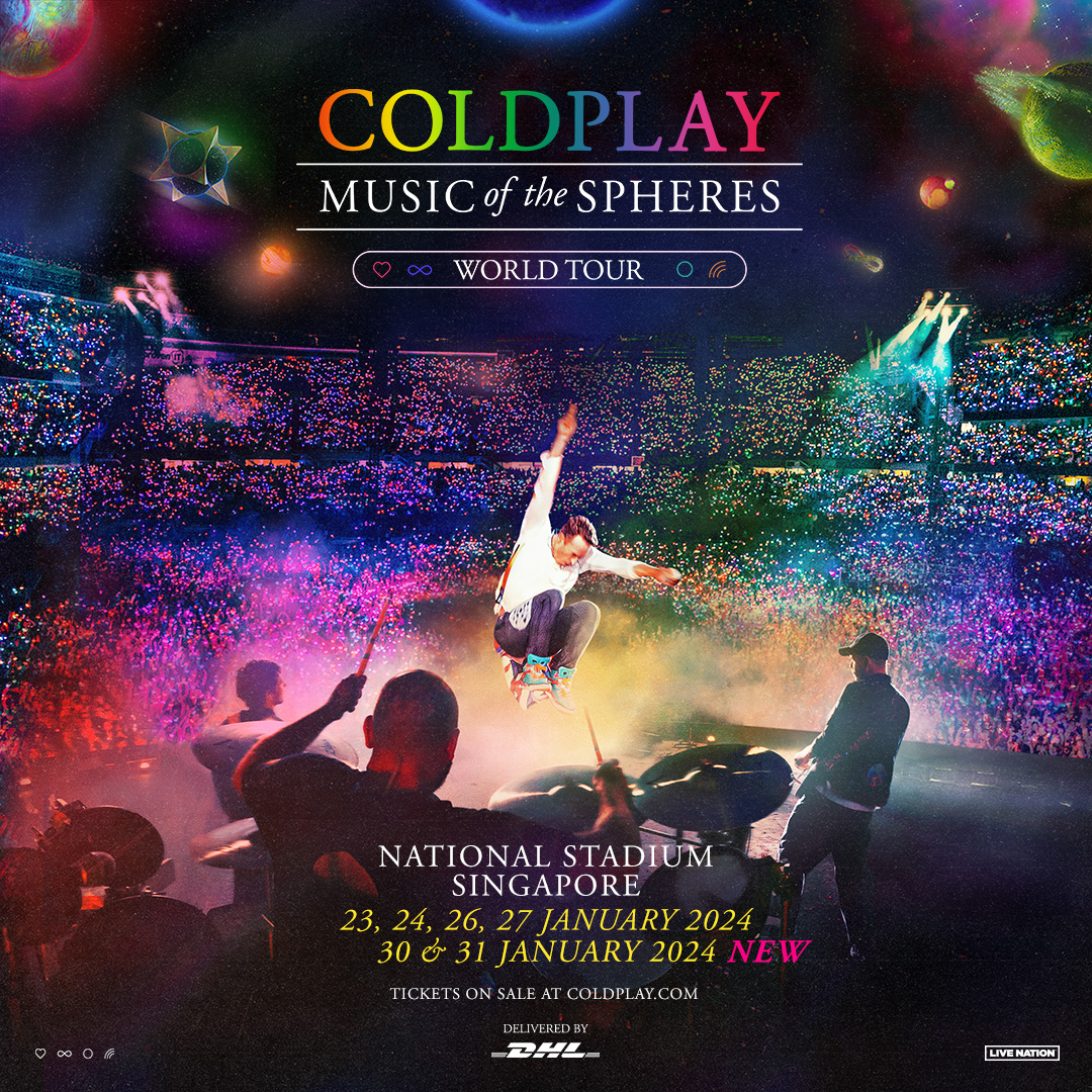 Coldplay Tambah Lagi Jadwal Konser, Jadi 6 Hari di Singapura