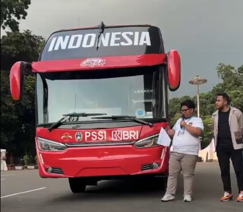 Bus Baru Timnas Indonesia Bakal Dipakai Bergantian