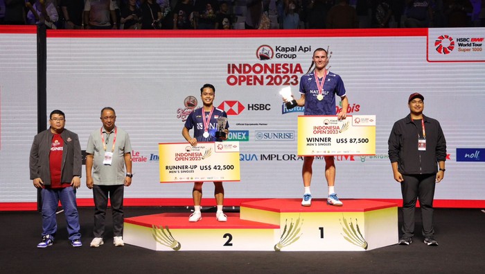 Jadi Runner Up Indonesia Open 2023, BNI Apresiasi Anthony Sinisuka Ginting