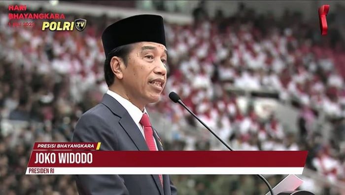 HUT ke-77 Bhayangkara, Presiden Jokowi Minta Anggota Polri Tidak Terikat Blok-blok Tertentu