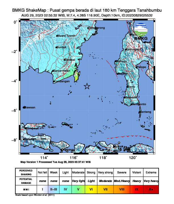 Ini Alasan BMKG Ralat Gempa di Tanah Bumbu Jadi di Lombok